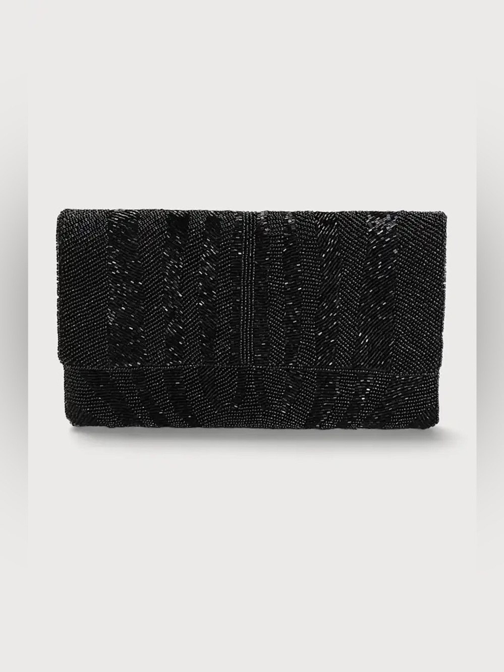 Lulus Coolest Vibe Black Beaded Clutch